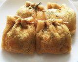 簡単！ひじき煮と卵で油揚げの巾着煮。作り方2写真