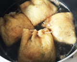 簡単！ひじき煮と卵で油揚げの巾着煮。作り方3写真