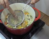 野菜たっぷり麦みそ豆乳スープ作り方3写真