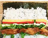 レモンと生姜香る☆照り焼きチキン巻き寿司作り方6写真