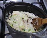 オリーブオイル炊き込みご飯＊茸パルメザン作り方4写真