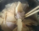 竹の子としいたけとハムの炊いたん作り方4写真