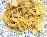 調味料は醤油だけ！白菜とツナの和風パスタ作り方7写真