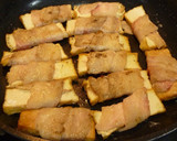 簡単！厚揚げのマキマキ焼き作り方3写真