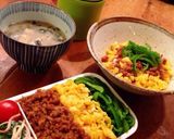 ミルクパンで簡単3色弁当作り方10写真