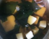 簡単！ふんわり玉子豆腐とワカメのお吸い物作り方4写真