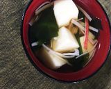 簡単！ふんわり玉子豆腐とワカメのお吸い物作り方5写真