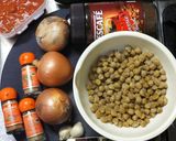 カレールーで作るスパイシーひよこ豆カレー作り方1写真