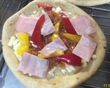 冷凍ピザ生地にトッピング3種類作り方6写真