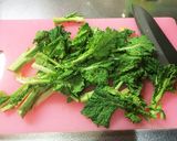 *菜の花とさんま蒲焼缶*作り方1写真
