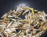 大人の総菜＊おつまみ牛蒡と生姜のキンピラ作り方7写真