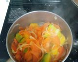 離乳食に栄養満点かぼちゃと野菜スープ♪作り方3写真