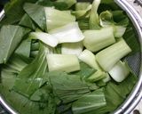チンゲン菜と 挽き肉の とろみ 中華煮作り方2写真