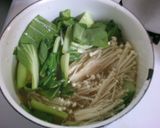 チンゲン菜と 挽き肉の とろみ 中華煮作り方4写真