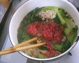 チンゲン菜と 挽き肉の とろみ 中華煮作り方5写真
