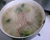 チンゲン菜と 挽き肉の とろみ 中華煮作り方6写真