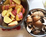STAUB鍋で☆ゴルゴンゾーラの蒸し野菜作り方1写真