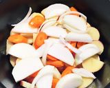STAUB鍋で☆ゴルゴンゾーラの蒸し野菜作り方4写真