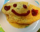 水菜とハムとチーズのオムレツ作り方5写真