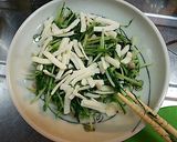水菜とハムとチーズのオムレツ作り方2写真