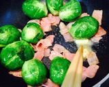 ＊芽キャベツとベーコンの香ばし炒め＊作り方5写真