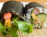 サラダ巻き寿司～恵方巻きにも！～作り方7写真