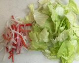 旦那レシピ⑦わさびが利いた蕎麦サラダ作り方2写真