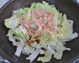 白菜とツナのおから煮作り方1写真