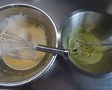 ２層♪抹茶ときな粉のシフォンケーキ作り方5写真