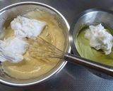 ２層♪抹茶ときな粉のシフォンケーキ作り方16写真