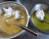 ２層♪抹茶ときな粉のシフォンケーキ作り方13写真