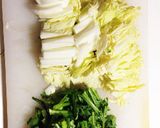 *簡単懐石*春菊と白菜と湯葉のおひたし作り方2写真