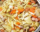 寒い時にピッタリ けんちん汁風うどん作り方3写真