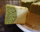 ２層♪抹茶ときな粉のシフォンケーキ作り方29写真
