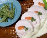 しっとりな鶏胸肉ロール柚子胡椒マヨソース作り方7写真
