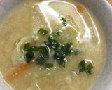 豆乳入り風の味噌汁作り方4写真