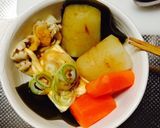 湯豆腐(大根,人参,たもぎ茸).純米酒作り方6写真