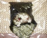 ランチに簡単！酢飯で海鮮おにぎらず作り方2写真