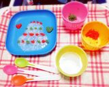 ハーフバースデー♡お粥ケーキ作り方1写真