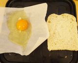 土手の無い＊目玉焼きトースト作り方1写真