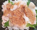 豚しゃぶ麦みそダレのおにぎらず作り方4写真