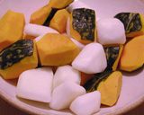 大根とかぼちゃの煮物作り方1写真