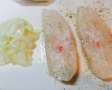 ＊白身魚のマスタードソースがけ＊作り方1写真