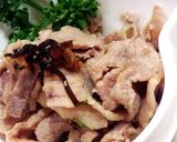 チャイブ☆豚こま肉の梅肉昆布和え作り方5写真