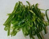 ピーマンの小エビ炒めごま風味作り方1写真