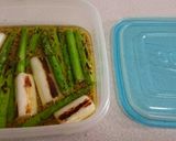 〈おつまみ〉焼きアスパラと長ネギのマリネ作り方3写真