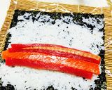 サーモンとマグロで恵方巻き作り方2写真