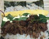 ごま油香る、韓国焼肉風、恵方巻き！作り方2写真