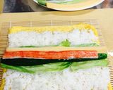 玉子の サラダ 巻き寿司！作り方3写真