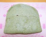 あん食パンHB粒あんよもぎ三つ編みパン作り方9写真